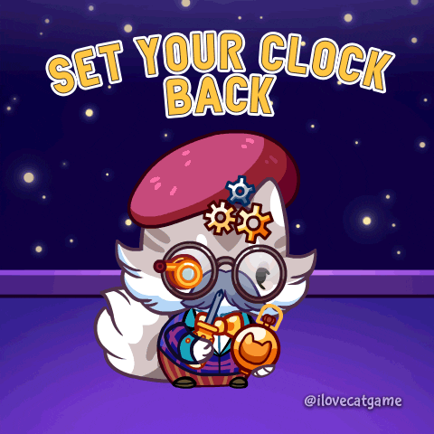 Fall Back Time Change GIF by Mino Games
