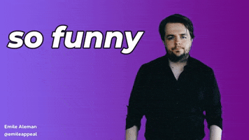 Sarcastic Not Funny GIF