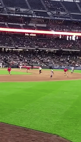 Shirtless Man Invades Field During Baseball Game - GIPHY Clips