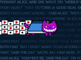 Alice In Wonderland Cat GIF