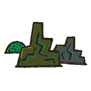 Rock Background Sticker by ポプラ社公式