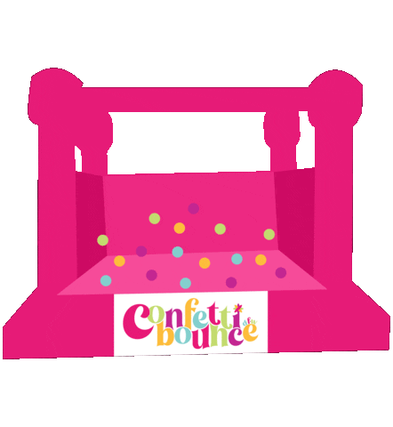 DFW Confetti Bounce Sticker