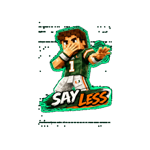 Say Less Miami Hurricanes Sticker