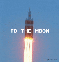 To The Moon Rocket Launch GIF by Partiful