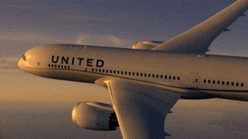 united airlines boeing GIF