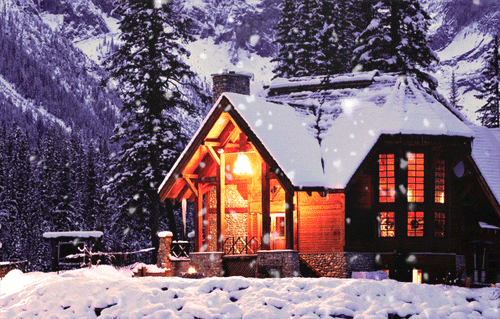 Image result for cozy winter scene gif