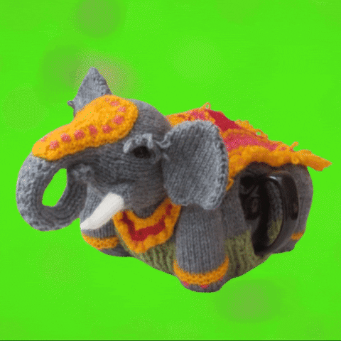 Indian Elephant GIF by TeaCosyFolk