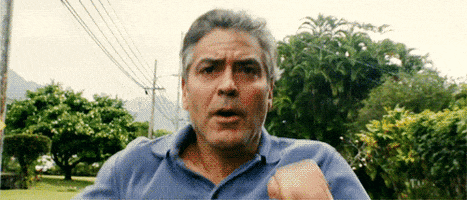 George Clooney as 'Matthew King' (Matt) in the film 'The Descendants' (2011)