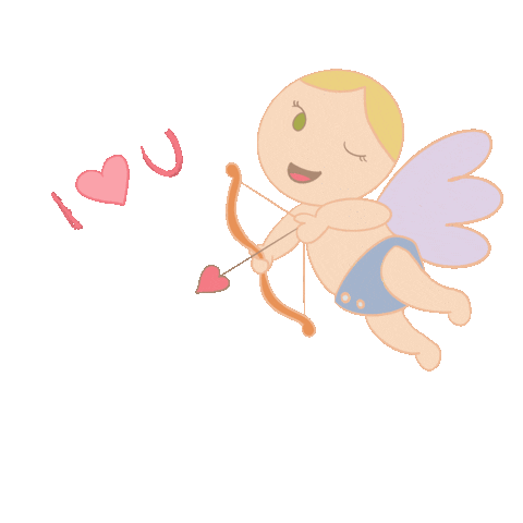 I Love You Cupid Sticker