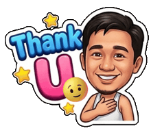 Thanks Sticker