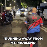 running away gif