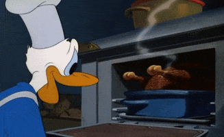 donald duck cooking GIF