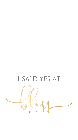 Bliss Bridal Sticker