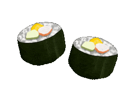 Sushi Calligraphy Sticker