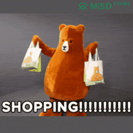 Shopping Bear GIF by MSD Online Shop