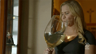  drinking wine amy schumer happy hour adult humor GIF