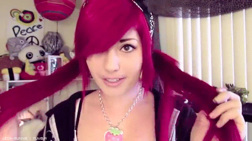 pink hair