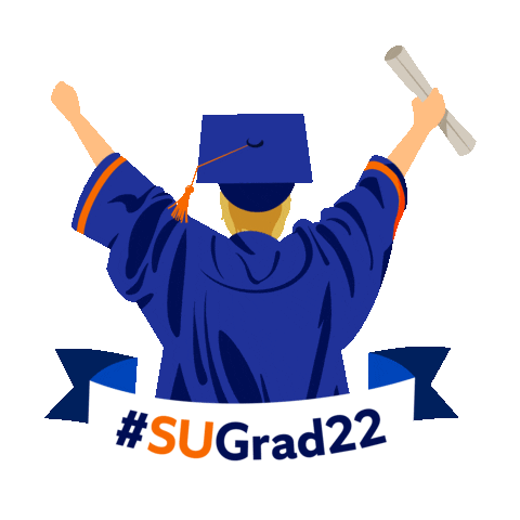 Graduation Grad Sticker by Syracuse University