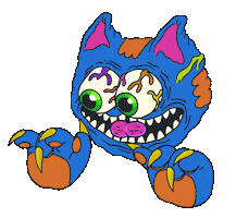 Cat Wtf Sticker by Patrick Passaro