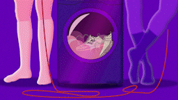 Jacablob pink crying purple shoes GIF