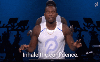 Confidence Exhale GIF by Peloton