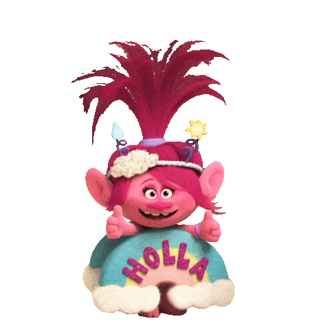 Trolls Holiday Smile Sticker by DreamWorks Trolls for iOS & Android | GIPHY