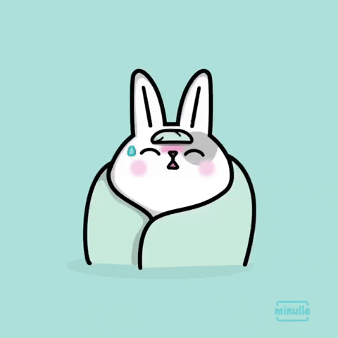 Sick Bunny GIF