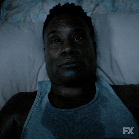 Sweating Waking Up GIF by Pose FX
