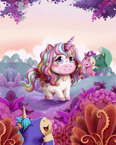 Cute Unicorn Sticker - Cute Unicorn - Discover & Share GIFs