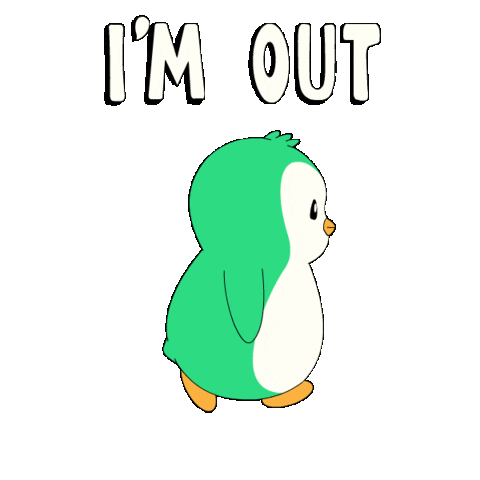 Im Out Time To Leave Sticker by Abster