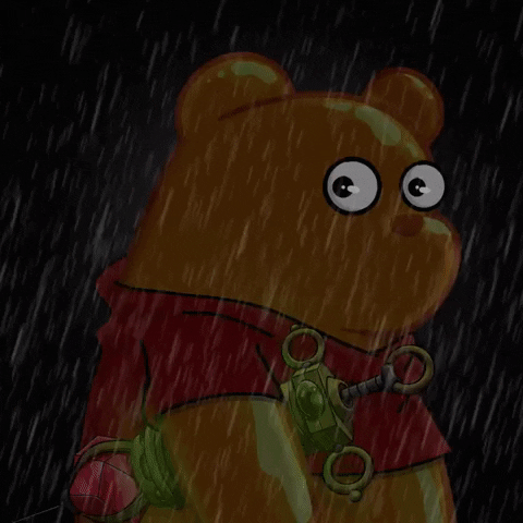 Winnie-The-Pooh Halloween GIF by SuperRareBears