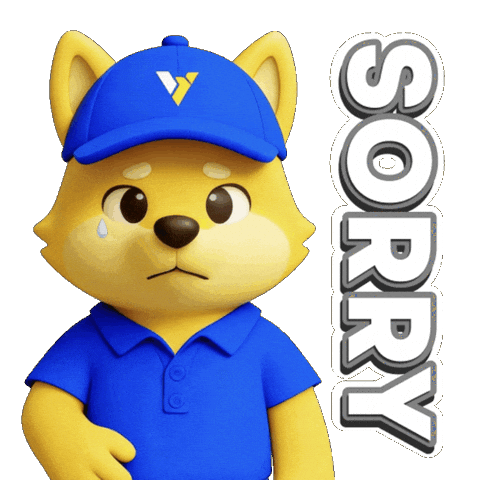 Sorry Sticker by BYDFi