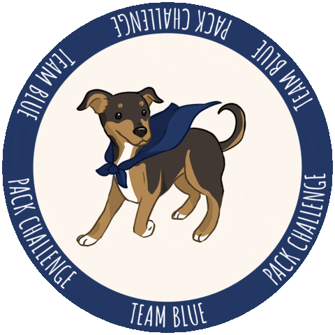Team Blue Mpr Sticker by Muddy Paws Rescue NYC
