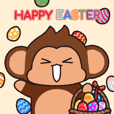 Happy Easter Bunny GIF by Chimpers