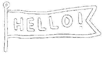 Illustration Hello Sticker