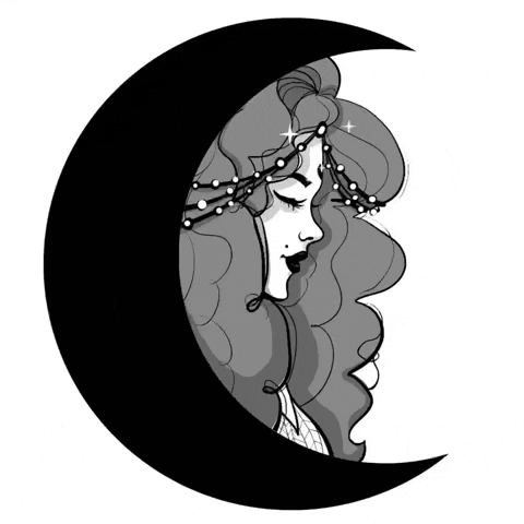 RanzArtsyWay beauty magic moon witch GIF