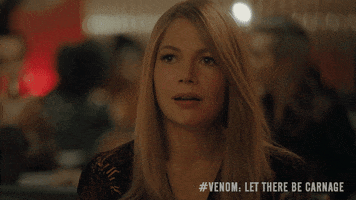 Michelle Williams Reaction GIF by Venom Movie