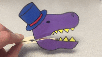 Fancy Dinosaur GIF
