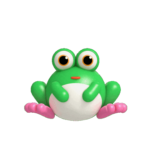Support Frog Sticker by PRISM Live Studio