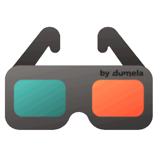 Cinema 3D Glasses Sticker by Dumela