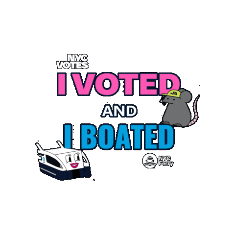 Voting New York City Sticker by NYC Ferry