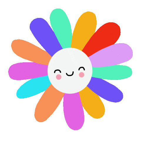 Happy Rainbow Sticker by Elsa Isabella