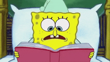 Spongebob Reading GIF