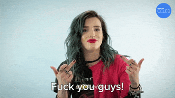 Fuck You Bella Thorne GIF by BuzzFeed