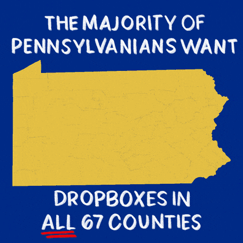 The majority of Pennsylvanians want dropboxes in all 67 counties