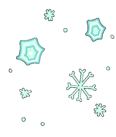 Snow Falling Winter Sticker
