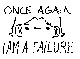 Sad Illustration Sticker