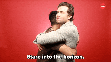 Stare Hug GIF by BuzzFeed