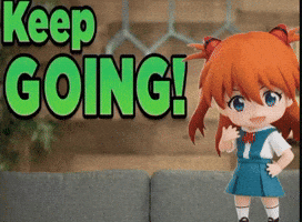 Anime Girl Keep Going GIF