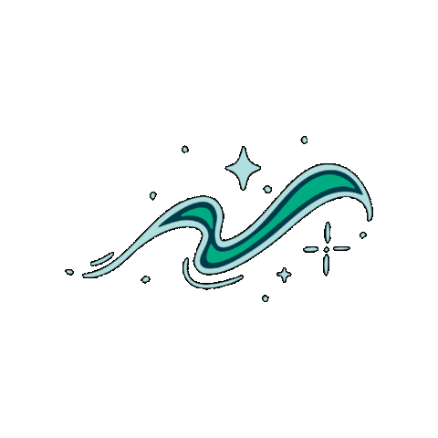 Northern Lights Star Sticker by Alaska Wild Lights